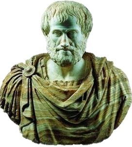 Arisztotelész portréja, bronz mellszobor másolata Kr.e. 330-ból